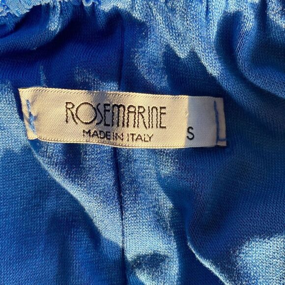 NEW ROSEMARINE SILK BLAND MADE IN ITALY SPAGHETTI STRIP LONG Dress SIZE S ROSEMA - Picture 6 of 8